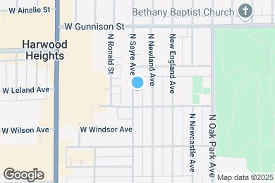 Map image of the property - 4621 N Sayre Ave