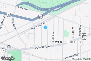 Map image of the property - 1316 W 91st St