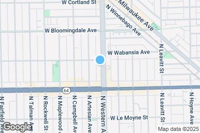 Map image of the property - 1646 N Western Ave