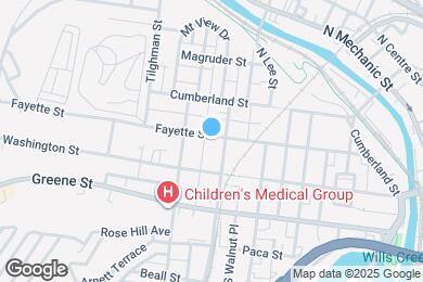 Map image of the property - 410 Fayette St