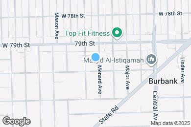 Map image of the property - 7928 Menard Ave