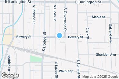 Map image of the property - 815 Bowery St