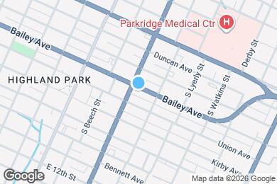 Map image of the property - 2104 Bailey Ave