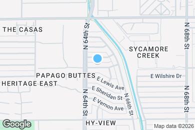 Map image of the property - 6420 E Wilshire Dr
