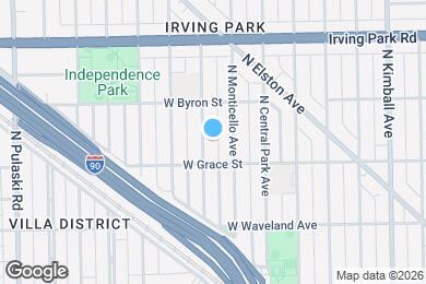 Map image of the property - 3819 N Lawndale Ave