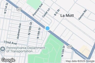 Map image of the property - 1650 W Cheltenham Ave