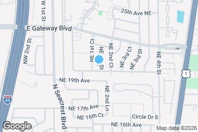 Map image of the property - 2109 NE 1st St