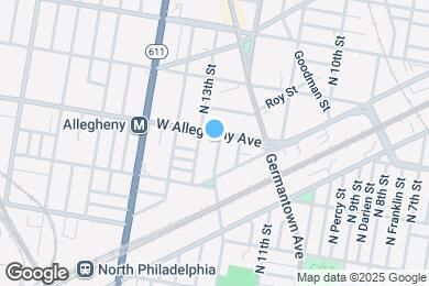 Map image of the property - 1226 W Allegheny Ave