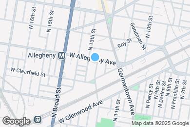 Map image of the property - 1312 W Allegheny Ave