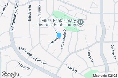 Map image of the property - 5509 Escondido Dr