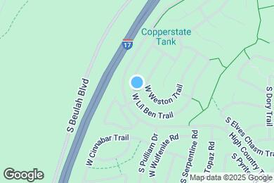 Map image of the property - 1059 W Lil Ben Trl