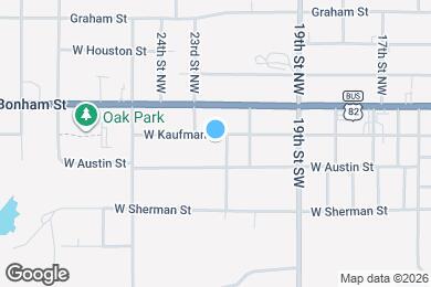 Map image of the property - 2217 W Kaufman St