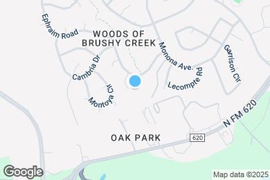 Map image of the property - 15505 Gustine Cove