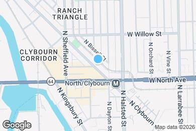 Map image of the property - 1637 N Clybourn Ave