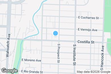 Map image of the property - 744 E Costilla St
