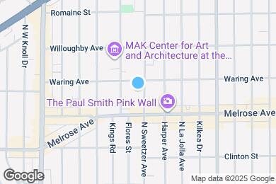 Map image of the property - 739 N Sweetzer Ave