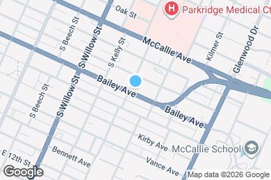 Map image of the property - 2303 Bailey Ave