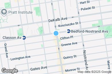 Map image of the property - 1044 Bedford Ave