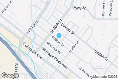 Map image of the property - 2908 W Bijou St