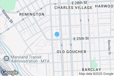 Map image of the property - 116 W 25th St