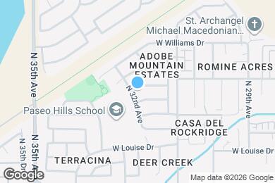 Map image of the property - 3167 W Foothill Dr