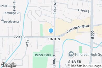 Map image of the property - 644 E Fort Union Blvd