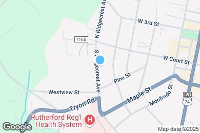 Map image of the property - 157 S Ridgecrest St