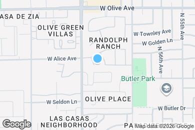 Map image of the property - 8709 N 58th Ln