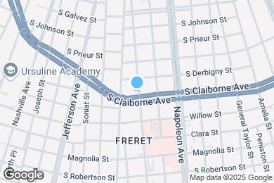 Map image of the property - 4603 S Claiborne Ave