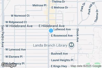 Map image of the property - 209 E Rosewood Ave