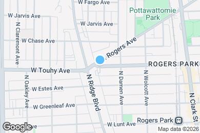 Map image of the property - 2046 W Touhy Ave