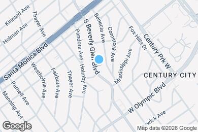 Map image of the property - 1956-1960 S Beverly Glen Blvd