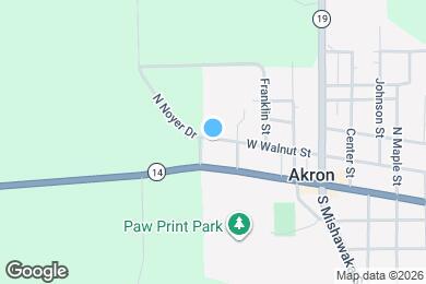 Map image of the property - 405 W WALNUT ST