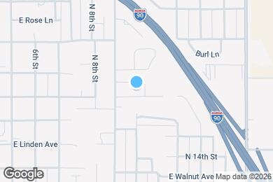 Map image of the property - 921 E Spruce Ave