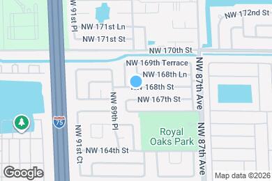 Map image of the property - 8894 NW 168th St