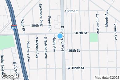 Map image of the property - 10720 S Ridgeland Ave