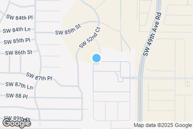 Map image of the property - 8707 SW 49th Cir
