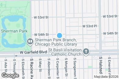 Map image of the property - 5417 S Carpenter St