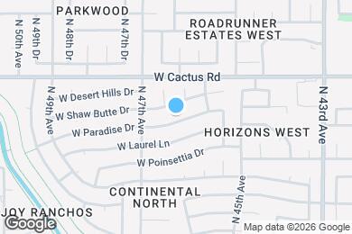 Map image of the property - 4602 W Paradise Dr