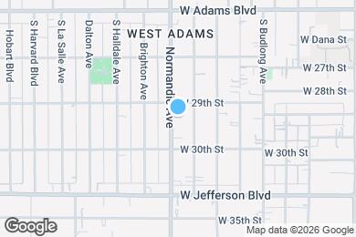 Map image of the property - 2918 S Normandie Ave