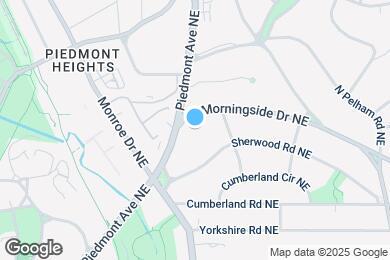 Map image of the property - 599 E Morningside Dr NE