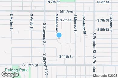 Map image of the property - 749 S Mason Ave