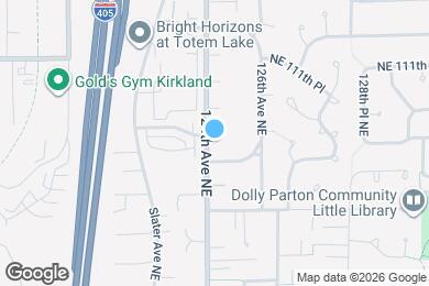 Map image of the property - 12405 NE 109th Pl