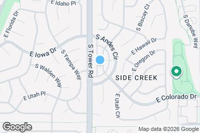 Map image of the property - 1695 S Andes Way
