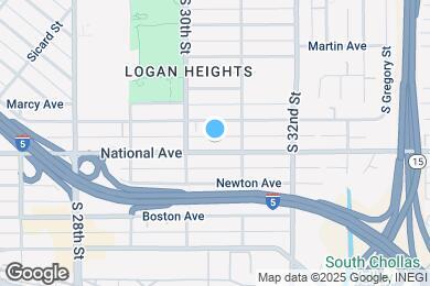 Map image of the property - 3050 National Ave