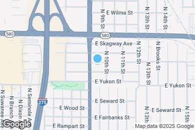 Map image of the property - 909 E Humphrey St