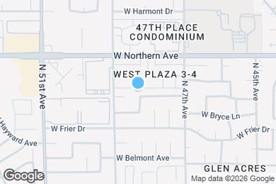 Map image of the property - 4820 W Hayward Ave