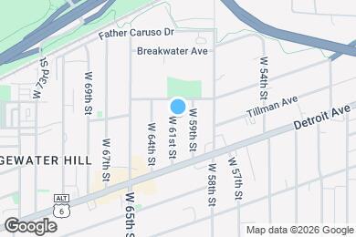 Map image of the property - 1333 W 61st St