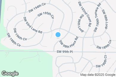 Map image of the property - 9852 SW 196th Avenue Rd
