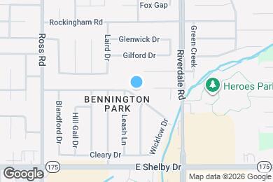 Map image of the property - 6868 Rockbrook Dr